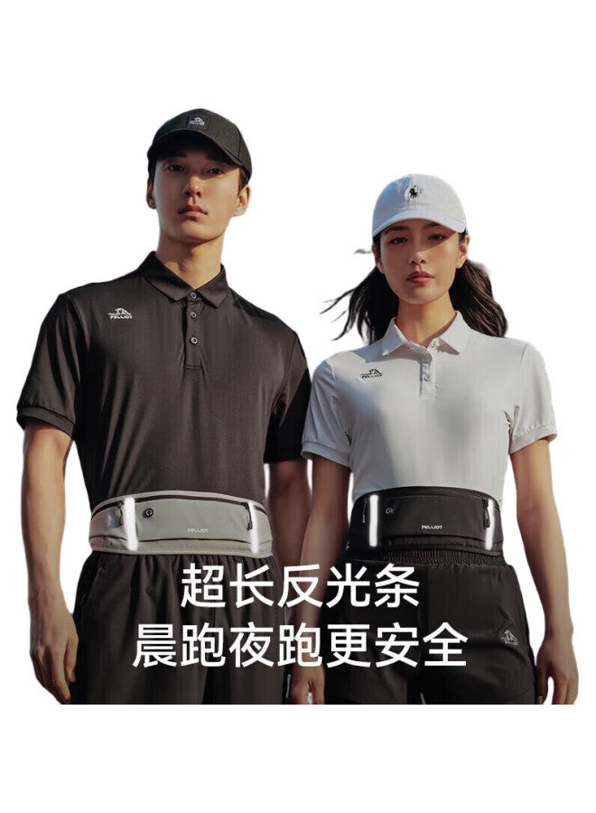 PELLIOT Cycling Waist Pack, Sports Running Multifunctional Phone Bag, Water-Resistant Crossbody Chest Bag For Men And Women, 16202612 Black - Image 2