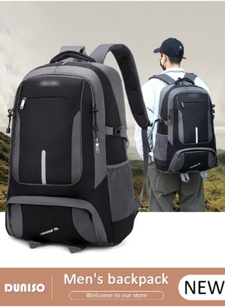 DUNISO 85L Lightweight Hiking Backpack, Unisex Large - Capacity Oxford Cloth - Image 1