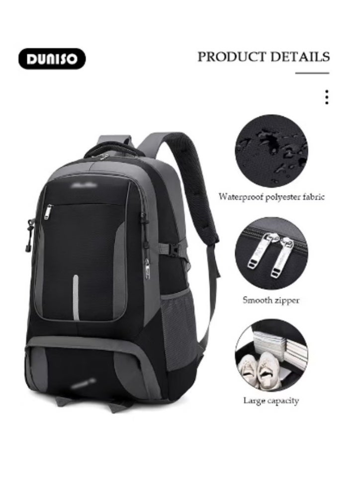 DUNISO 85L Lightweight Hiking Backpack, Unisex Large - Capacity Oxford Cloth - Image 2