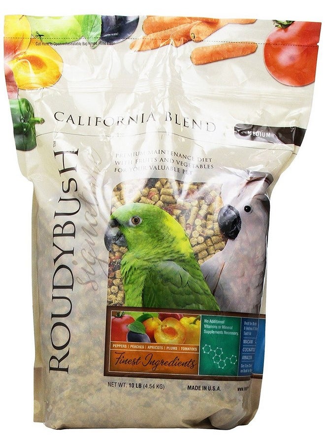 ROUDYBUSH Roudybush California Blend for Birds Medium 10 Lbs (210MDCB)  - Image 1