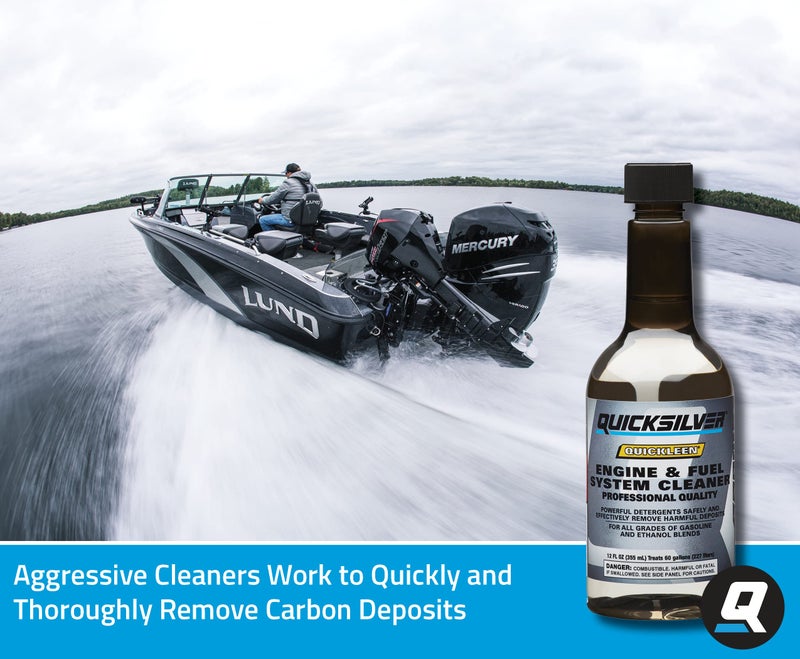 Quicksilver 8M0058681 Quickleen Engine and Fuel System Cleaner, 32 Oz. - Image 2