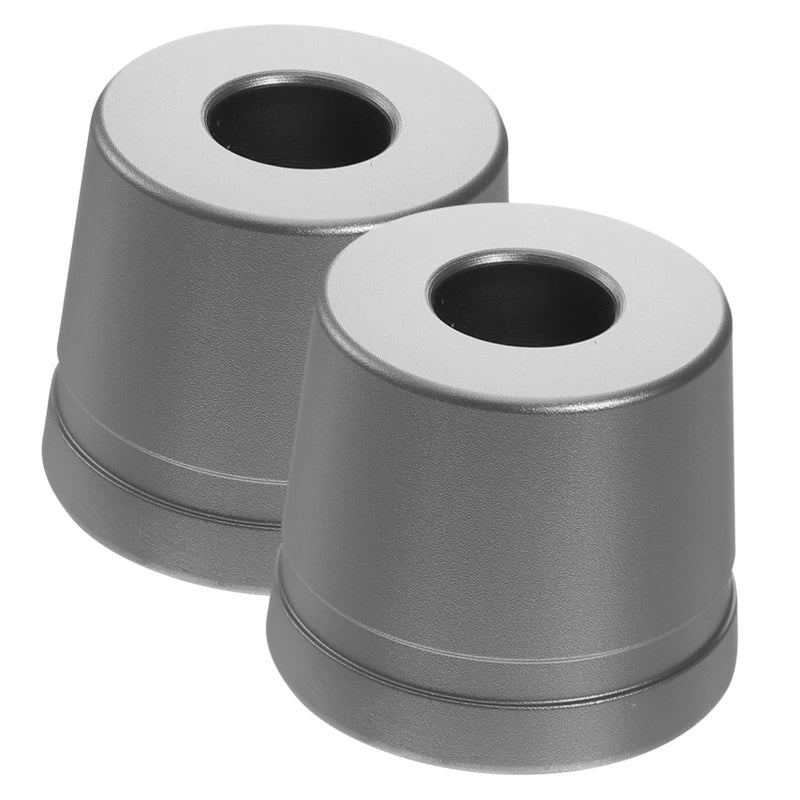 2Pcs Aluminum Razor Stand Compact Bathroom Shaving Base Smooth Edges Space Saving Design - Image 2