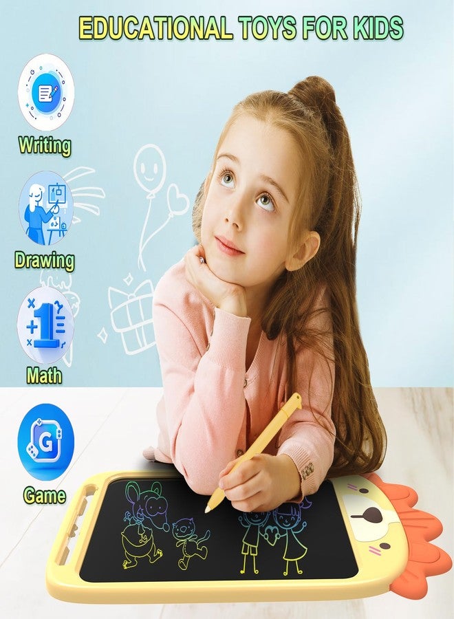 لوحة كتابة بشاشة LCD مقاس 10 بوصات من CHAFEGY، لعبة لوحة رسم قابلة للمسح، لوحة رسم أسد لطيفة للأطفال من عمر 2 إلى 6 سنوات - هدية تعليمية لعيد الميلاد (أسد) - Image 2