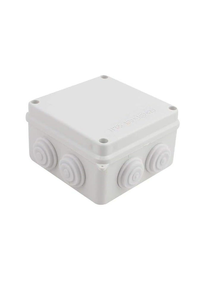 درافل صندوق توصيل Duravel، بلاستيك ABS، مقاوم للغبار، مقاوم للماء IP65، هيكل مفصلي، خارجي (100 × 100 × 50 مم) - Image 4