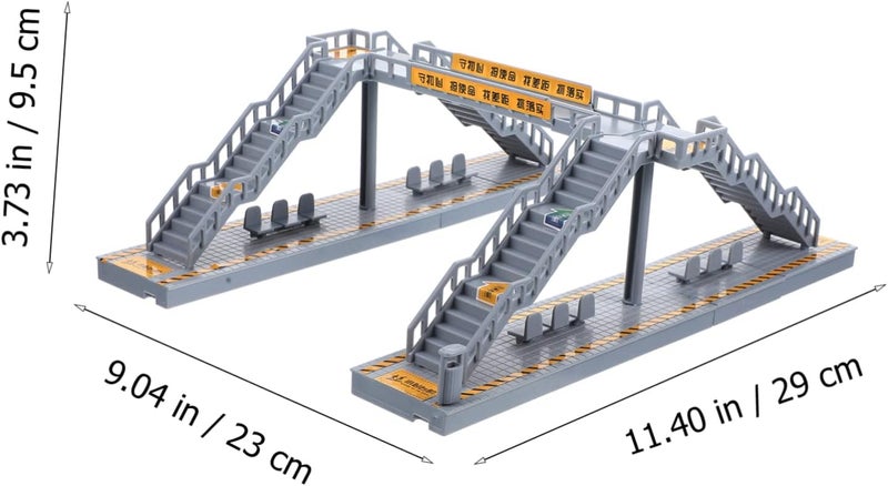 Yardwe DIY Footbridge Building Model Sand Table Accessories Miniature Footbridge for Decor Doll House - Image 4