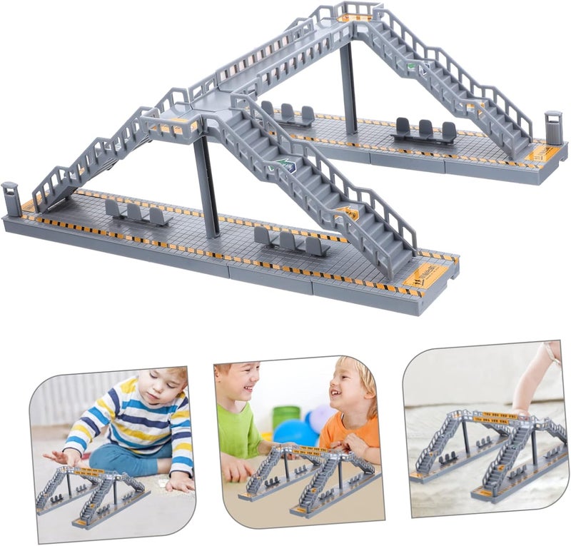 Yardwe DIY Footbridge Building Model Sand Table Accessories Miniature Footbridge for Decor Doll House - Image 5