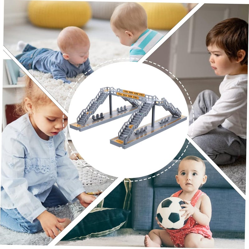 Yardwe DIY Footbridge Building Model Sand Table Accessories Miniature Footbridge for Decor Doll House - Image 2