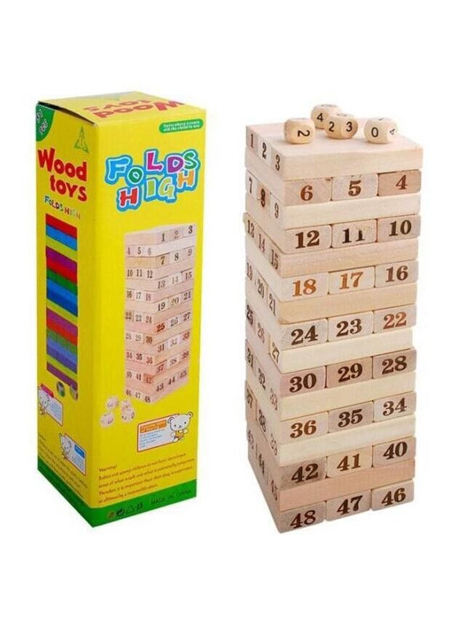 48-Piece Folds High Wood Toy Set - Image 1