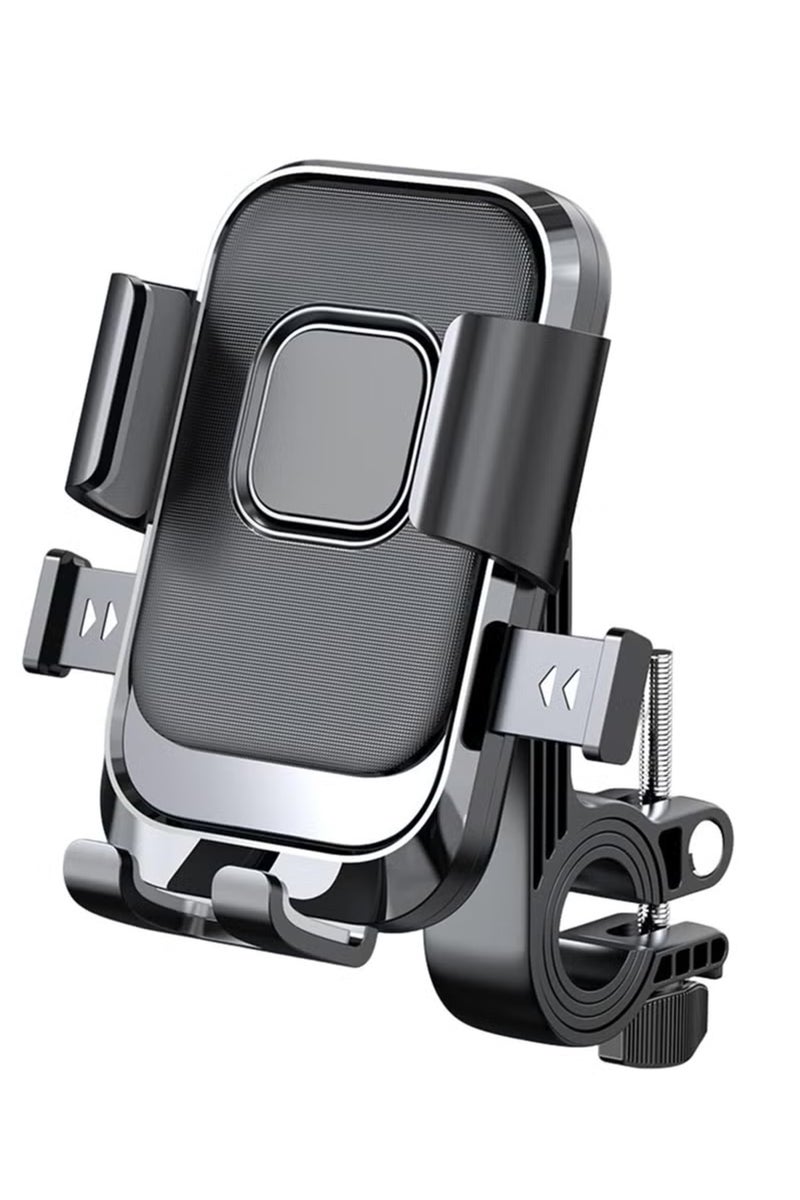 Generic Shock-Absorbing Motorcycle Phone Holder, Adjustable Mount Bracket for Motorbike and Bicycle, Universal Fit for iPhone, Samsung, Huawei, Xiaomi, Redmi, Honor, and More  - Image 1