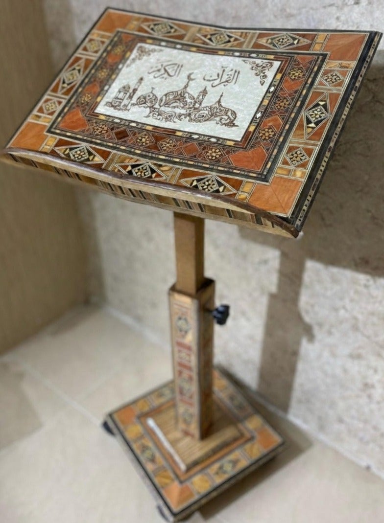 ريبنيو حامل مصحف مزخرف بنقوش فسيفساء دمشقية تقليدية - Image 2