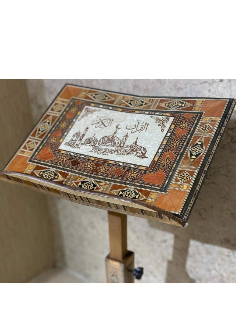 ريبنيو حامل مصحف مزخرف بنقوش فسيفساء دمشقية تقليدية - Image 3