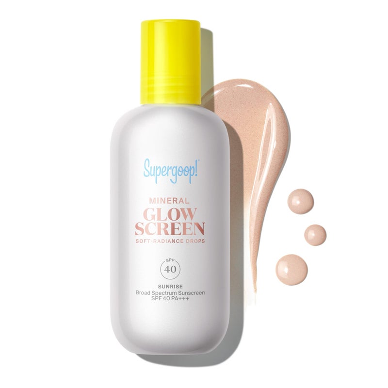 Supergoop! Glowscreen Soft-Radiance Drops Mineral SPF 40 - Sunrise - 1.7 oz - Visibly Illuminates, Smooths, Evens Skin & Blurs Pores Instantly - All Skin Types - Image 1