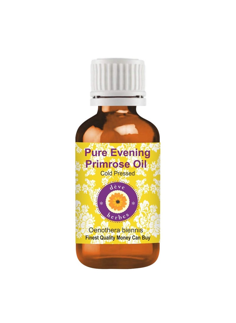 Deve Herbes - Deve Herbes Pure Evening Primrose Oil (Oenothera biennis) Natural Therapeutic Grade Cold Pressed for Personal Care of Skin 30ml - Image 1