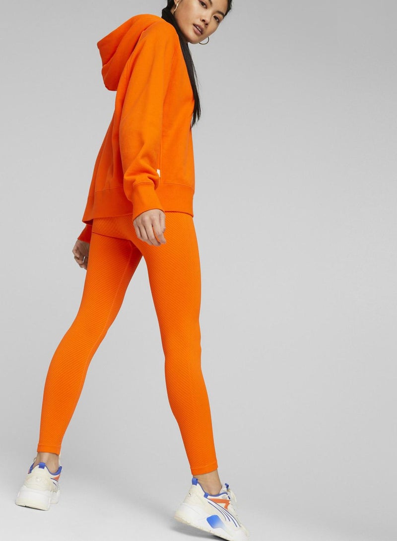 Puma Womens INFUSE EvoKNIT Leggings - Orange - Image 2