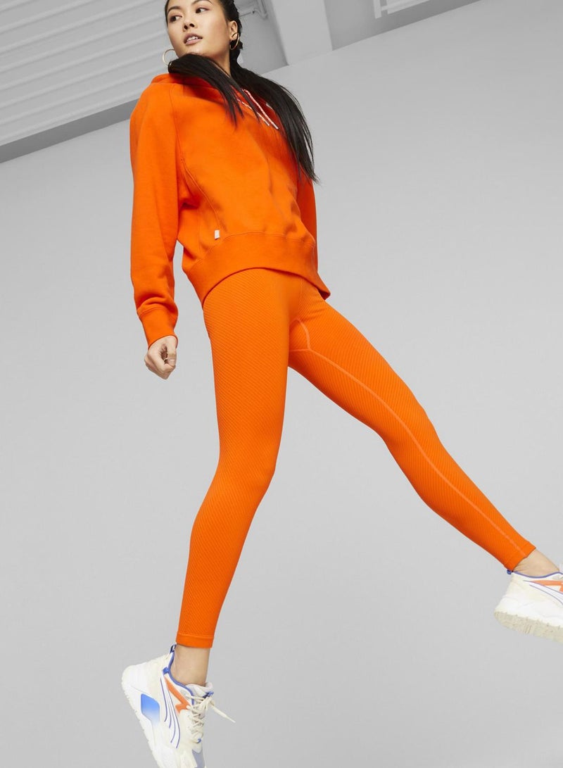 Puma Womens INFUSE EvoKNIT Leggings - Orange - Image 5