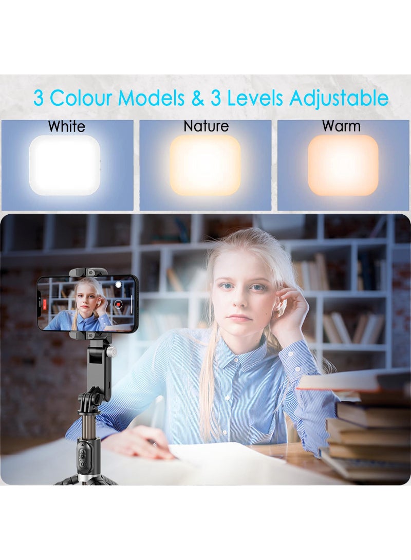 AROAQ Selfie Stick Gimbal Stabilizer Light Weight Auto Balance 1-Axis Stabilizer For Smartphones With 360° Face Tracking Tiktok Vlog Youtuber Live Video Recording - Image 2