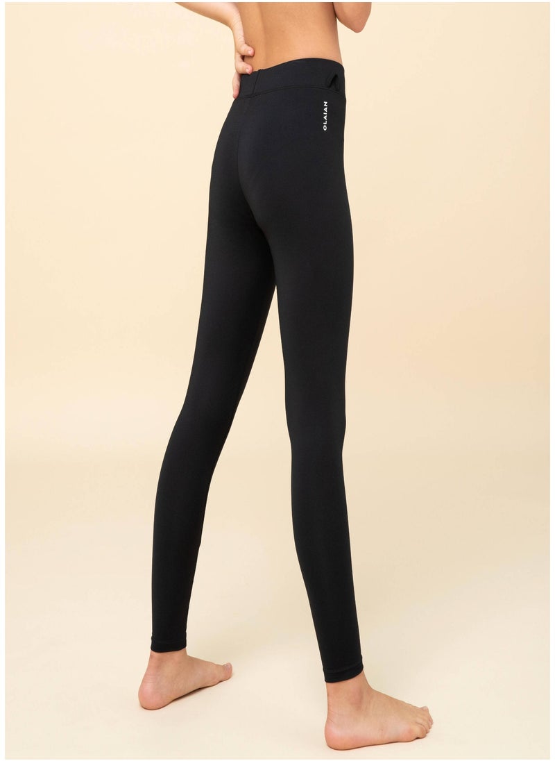 OLAIAN OLAIAN by DECATHLON, Kids Anti-UV Leggings - Black  - Image 2