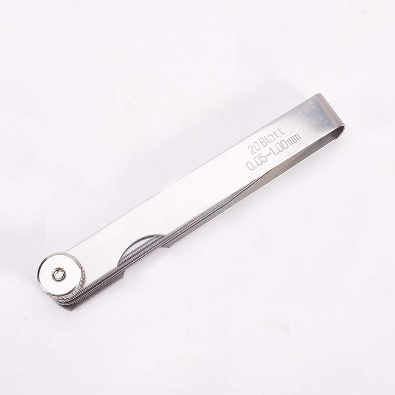Utoolmart Metric Feeler Gauge,Manganese Steel Gap Measure Tool 100mm/3.9-inch Length with 20 Blades 1pcs - Image 3