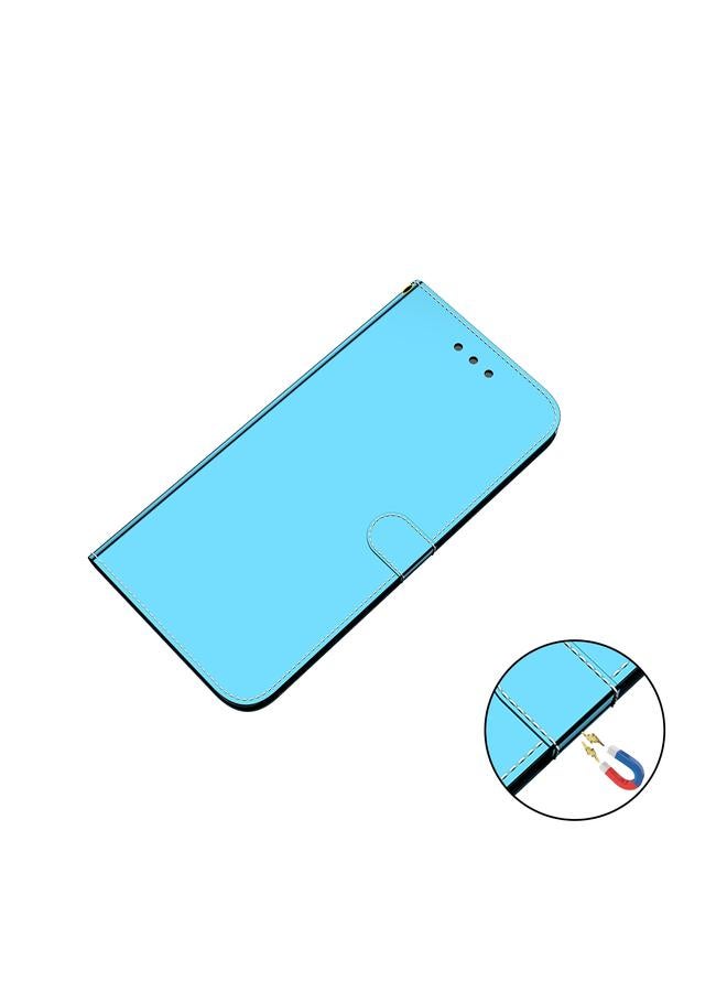 اس-توب جراب لهاتف Motorola Moto G62 5G، جراب هاتف جلدي أفقي قابل للطي بسطح مرآة مقلد - Image 4