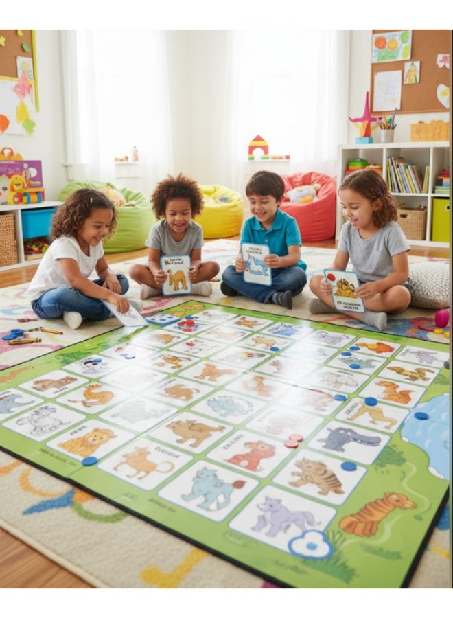 Sequence Mat for Kids Board Game – Animal Matching Strategy Game for Children And Adult - Image 2