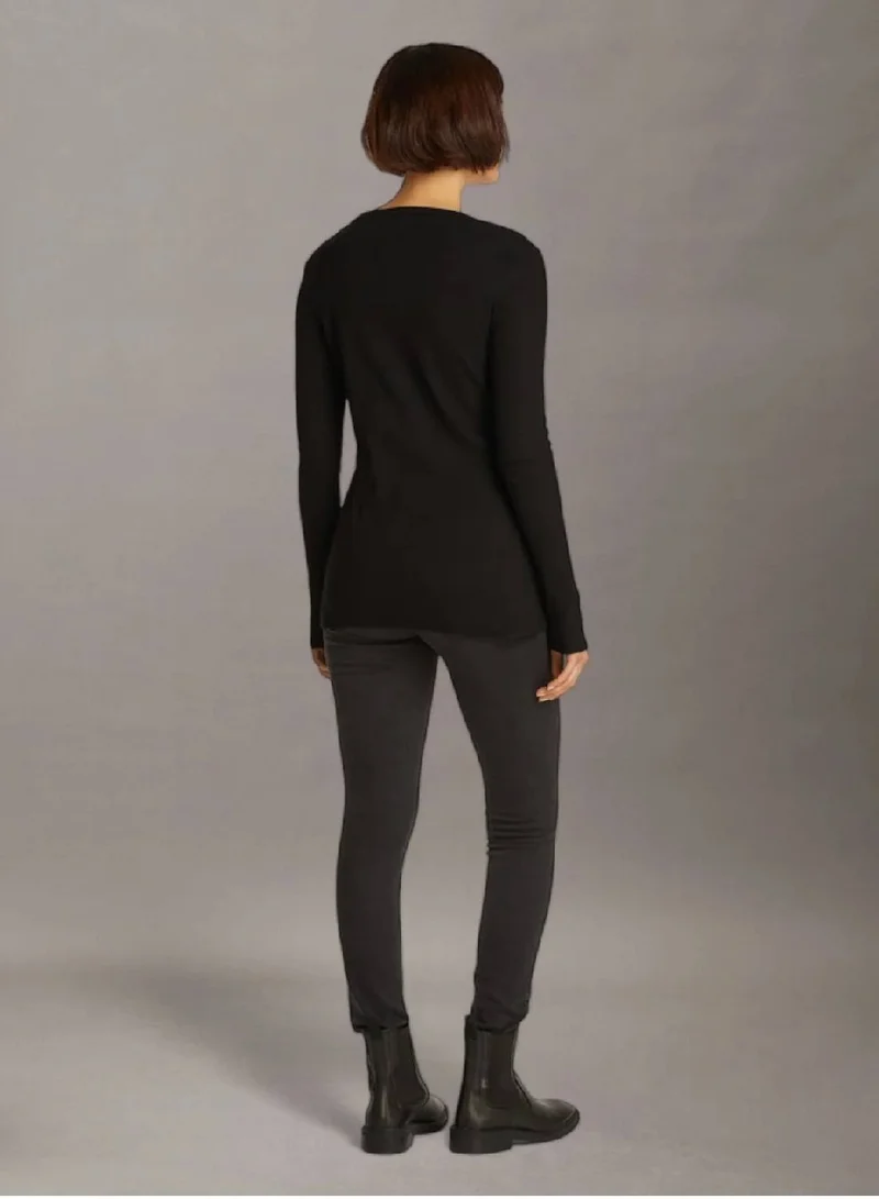 كالفن كلاين جينز كارديجان قطني مضلع بقصة سليم