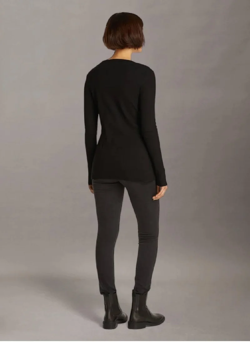 كالفن كلاين جينز كارديجان قطني مضلع بقصة سليم