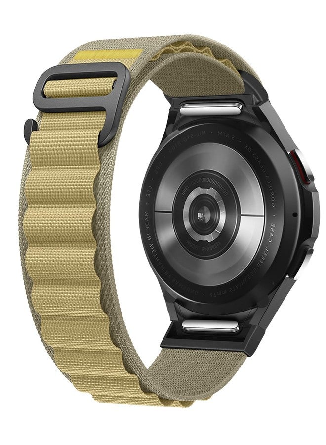 BandRain One Click No Gap Alpine Loop Compatible With Samsung Galaxy Watch 7 6 4 5 FE 40mm 44mm/Galaxy Watch 6 4 Classic 47mm 43mm 42mm 46mm/5 Pro 45mm, 20mm Rugged Nylon Sport Strap for Men - Image 1