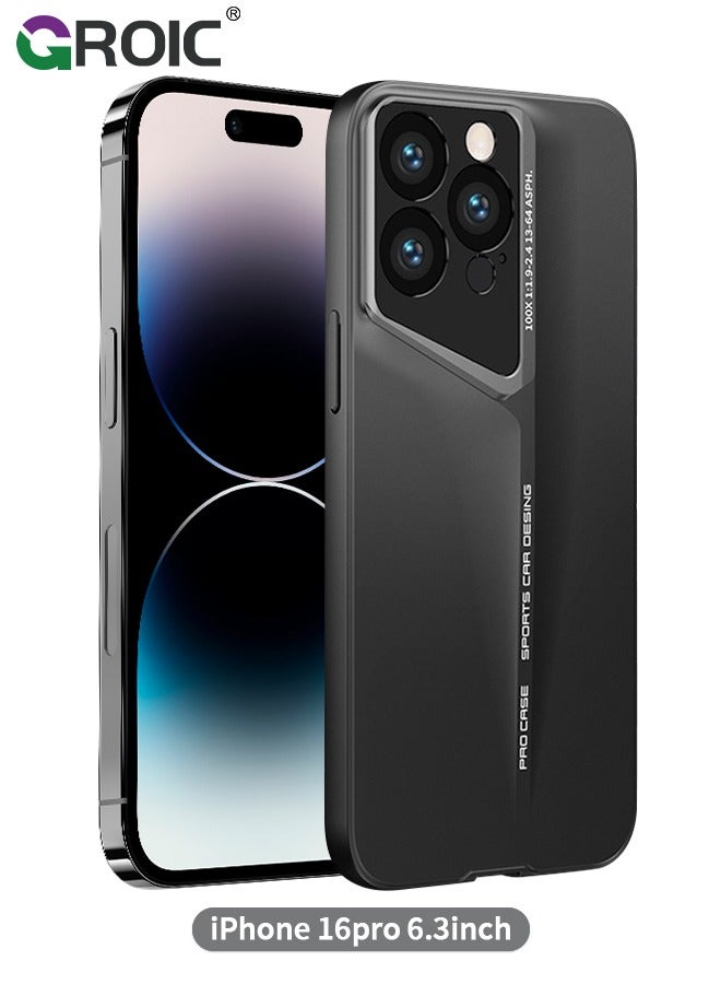 GROIC Designed for iPhone 16 Pro 6.3 Inch Case, Ultra Thin Frosted Slim Minimalist Lightweight Matte Hard PC Compatible with iPhone 16 Pro Cover Protective Shockproof Bumper Case Full Protection - Image 1