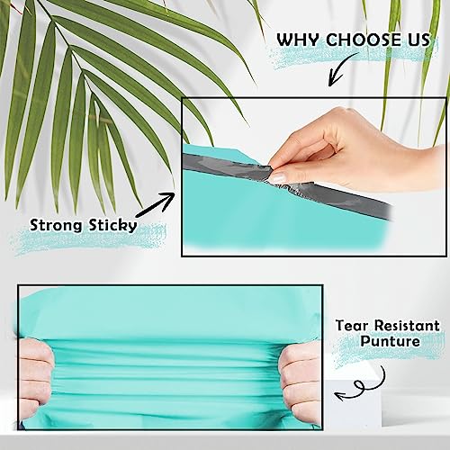 Yens Poly Mailers 6X9 200 Pack Teal,Strong Self Seal Adhesive Shipping Envelopes Waterproof for Shipping, Mailing, Packaging M1 - Image 4