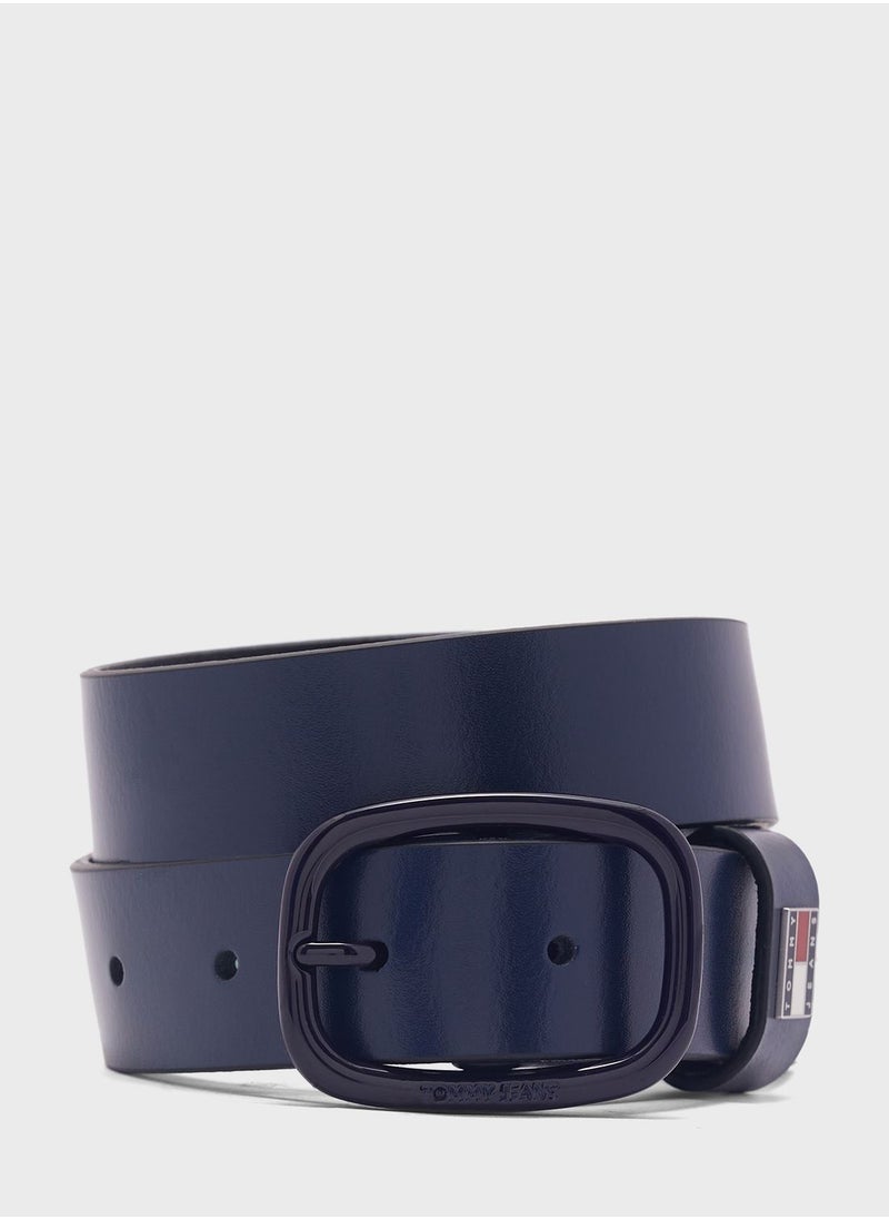 TOMMY JEANS Oval 3.0 Tonal Allocated Hole Belt  - Image 1