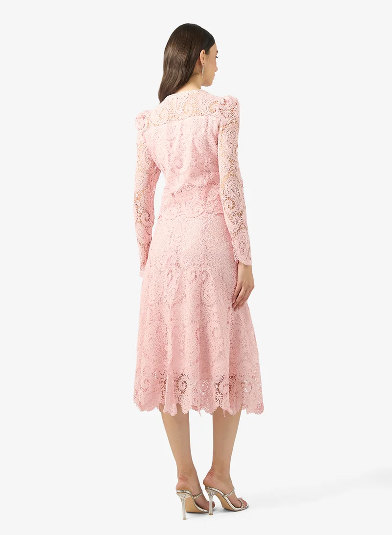 Khizana Lace Top & Skirt Set