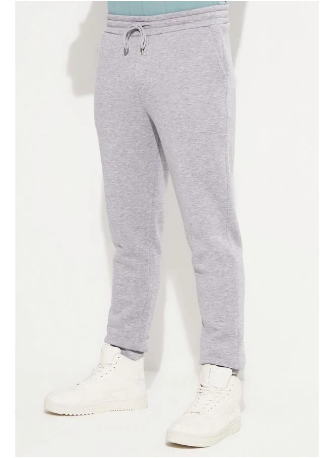 JUNE June Men Shirred Sweatpant Grey