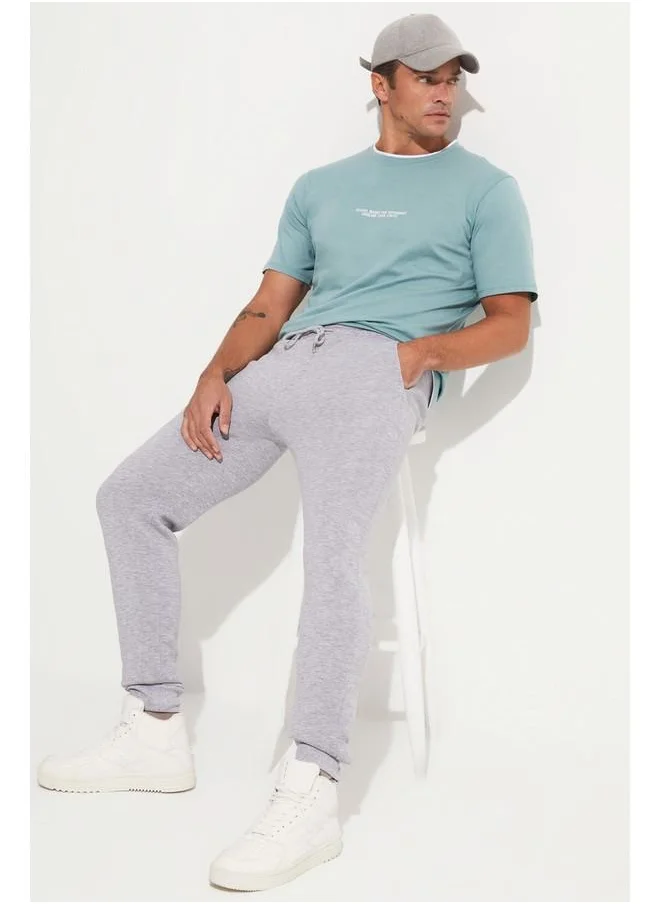 JUNE June Men Shirred Sweatpant Grey