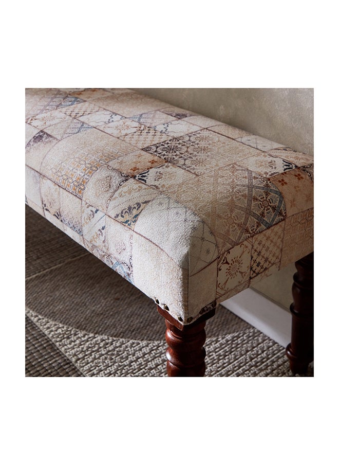 Home Box - Mahrgan Viz Patchwork Print Bench 120 x 40 x 40 cm - Image 1