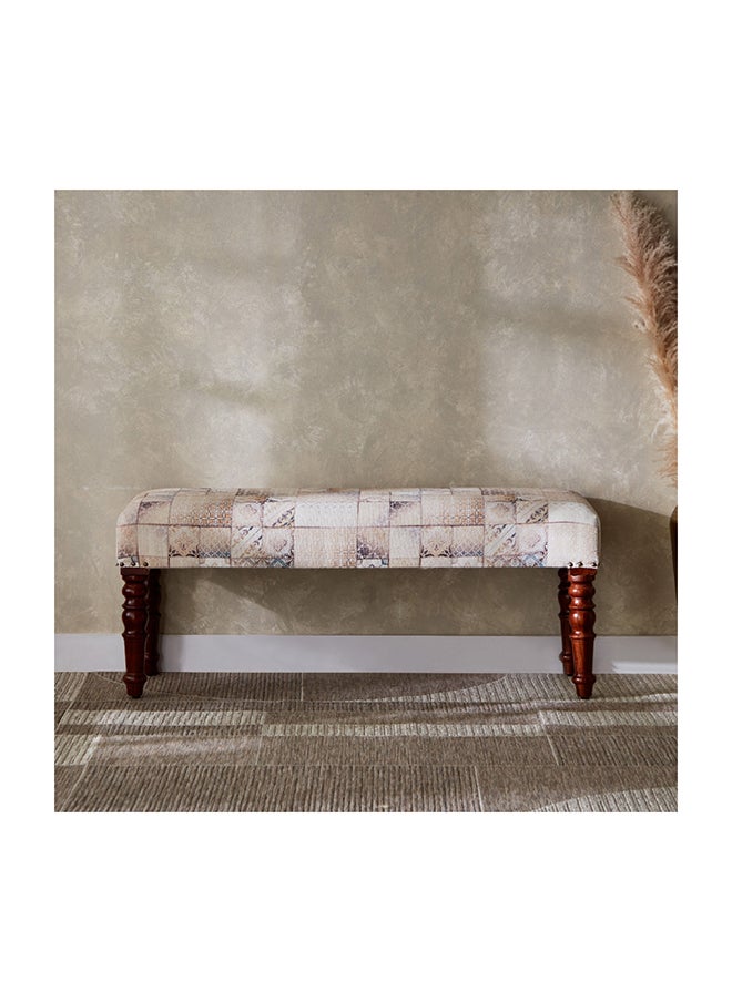 Home Box - Mahrgan Viz Patchwork Print Bench 120 x 40 x 40 cm - Image 1