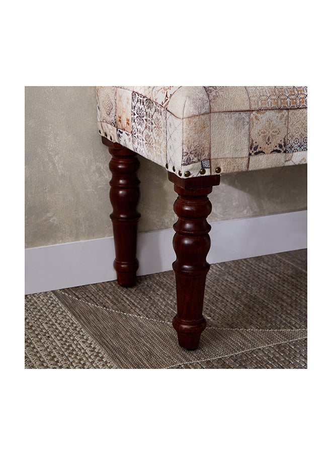 Home Box - Mahrgan Viz Patchwork Print Bench 120 x 40 x 40 cm - Image 1