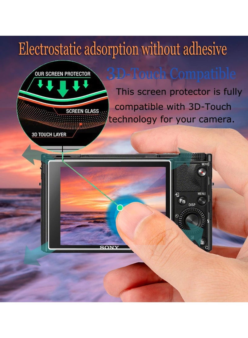 3pack Screen Protector Compatible Canon Powershot sx740 hs sx730 hs Digital Camera, Anti-Scratch Tempered Glass Clera Hard Protective Film Shield Cover - Image 5