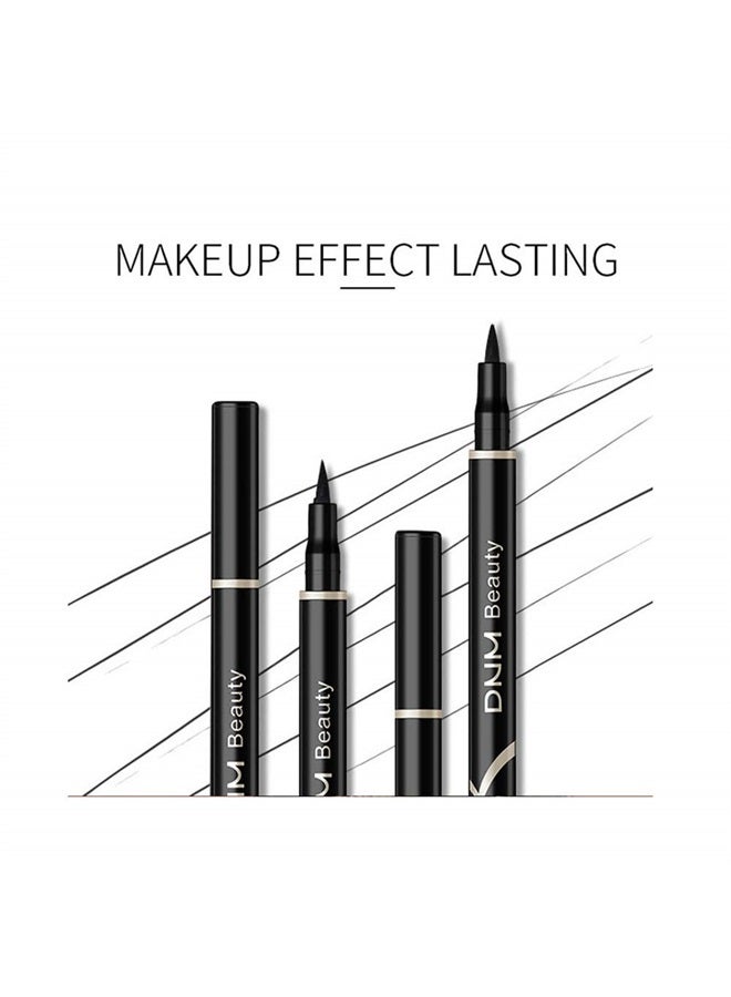 DNM قلم كحل سائل ملون نيون مقاوم للماء بتصميم عين القطة (أخضر) - Image 5