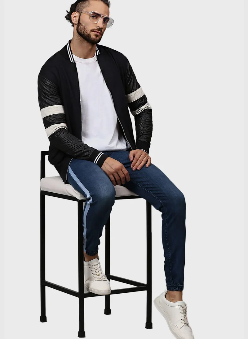 Campus Sutra Side Stripe Jacket