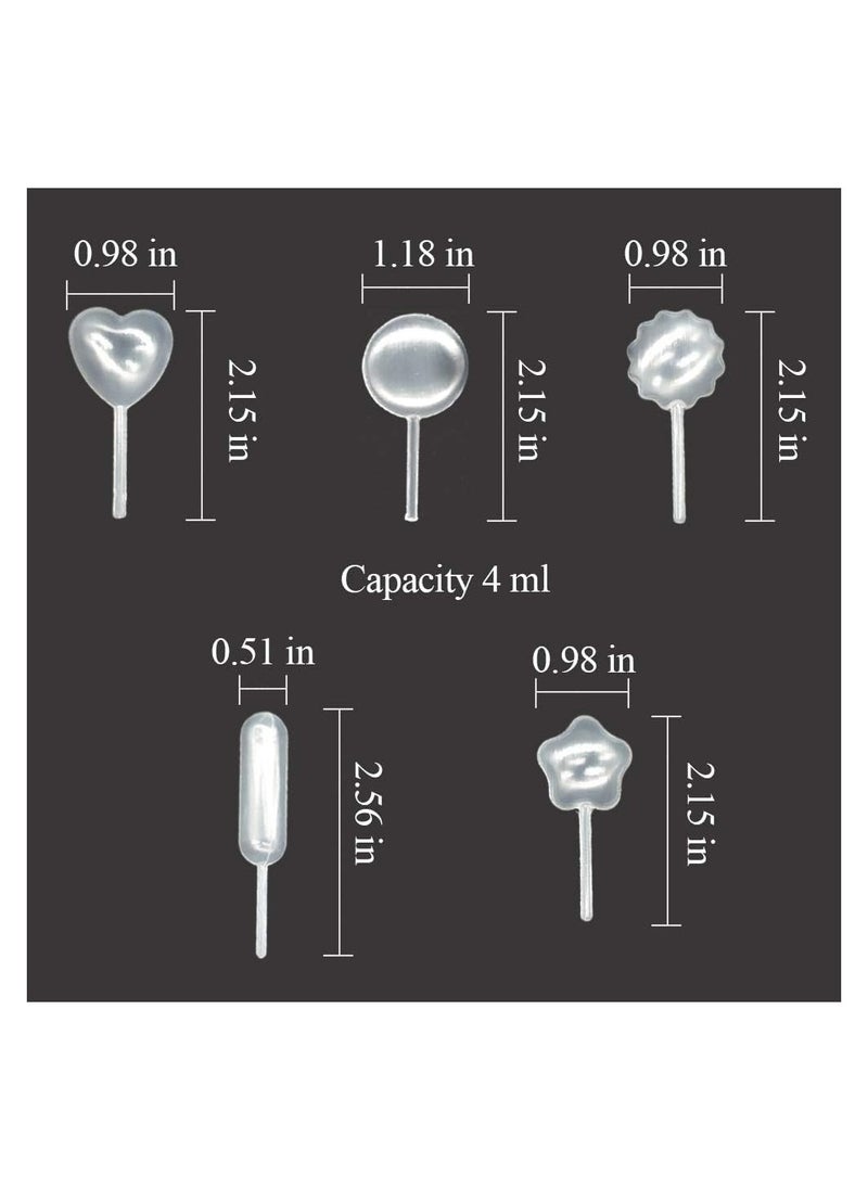 Cupcakes Pipettes, 250 pcs 4ml Cupcake Pipettes Plastic Squeeze Dropper Liquid Transfer Pipettes for Cupcakes