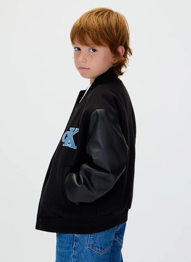 Calvin Klein Jeans Youth Logo Varsity Jacket