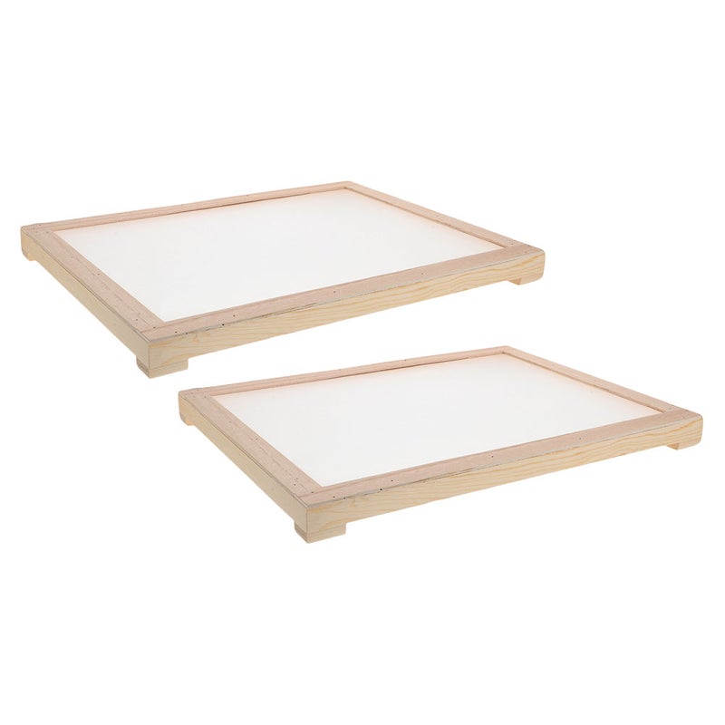 2pcs Mesh Drying Net Rectangular Tray: Stackable Drying Rack - Wood Frame Board For Food Incense Fruit Pasta Vegetable Noodle Tea Plant Dry Flower Making - Image 4