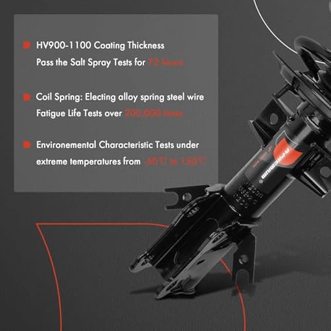 A-Premium Front Complete Strut  Coil Spring Assembly Compatible With Ford Fusion 2013 2014 2015 2016 2017 2018 2019 2020 Fwd 20L 4 Cyl - Image 5