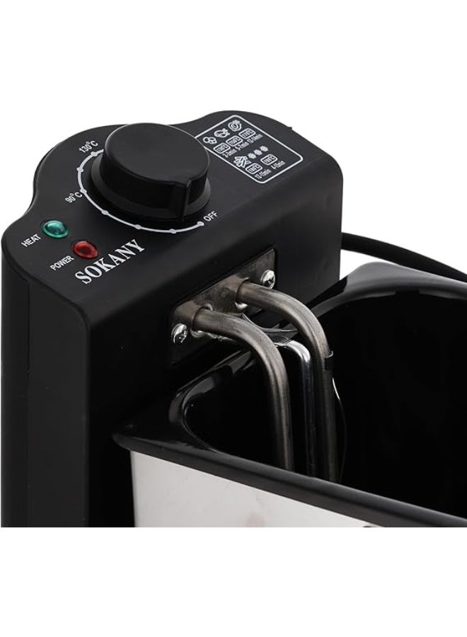 Sokany WJ800 Electric Deep Fryer, 2000 Watts, 3 Liters (International warranty) - 220V supply voltage and 50Hz - Image 4