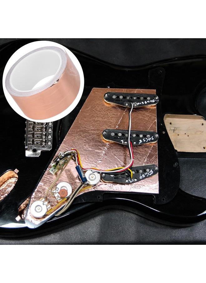 Thoraya - Copper Foil Tape SingleConductor Shielding Conductive for Electric Guitar EMI Shielding(10Meter ) - Image 1