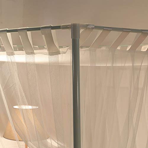 Mengersi Canopy Bed Curtains Bed Canopy Bed Frame Canopies Bed Net,Bedroom Decoration Accessories(Full,White) - Image 5