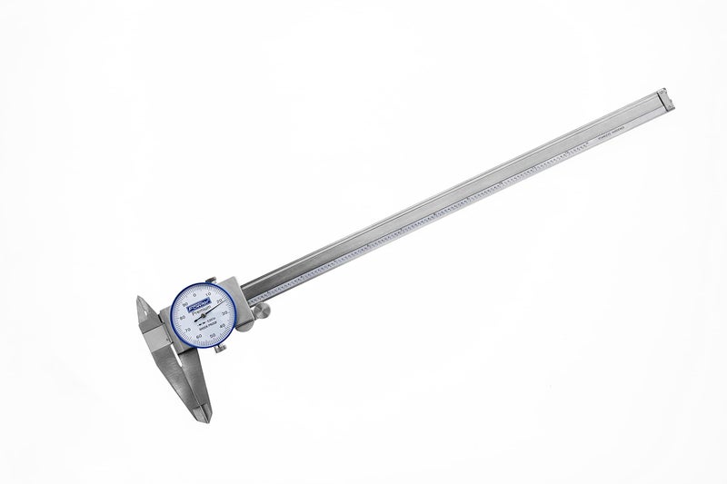 Fowler 52-008-712-0 Premium Dial Caliper with 0-12" Measuring Range, Dial Caliper with Knurled Lock, ±0.002" Accuracy, Case Included, Solid Stainless Steel - Image 3