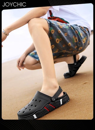 Men Trendy Outdoor Slippers Personalized Dual-purpose Sandals Household Anti-slip Breathable Quick-drying Summer Beach Sandals Black - pzsku/Z2D66098CE2E809AFA57FZ/45/_/1732864224/7eb30aab-7a5c-4c35-ac90-7eefaaf5aabf