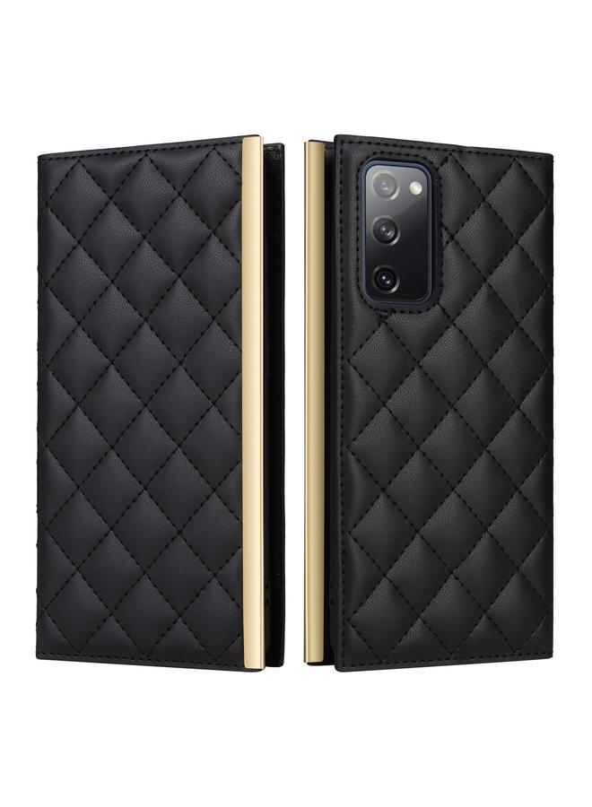 اس-توب جراب هاتف Samsung Galaxy S20 FE Crossbody Rhombic Sucker Leather - Image 2