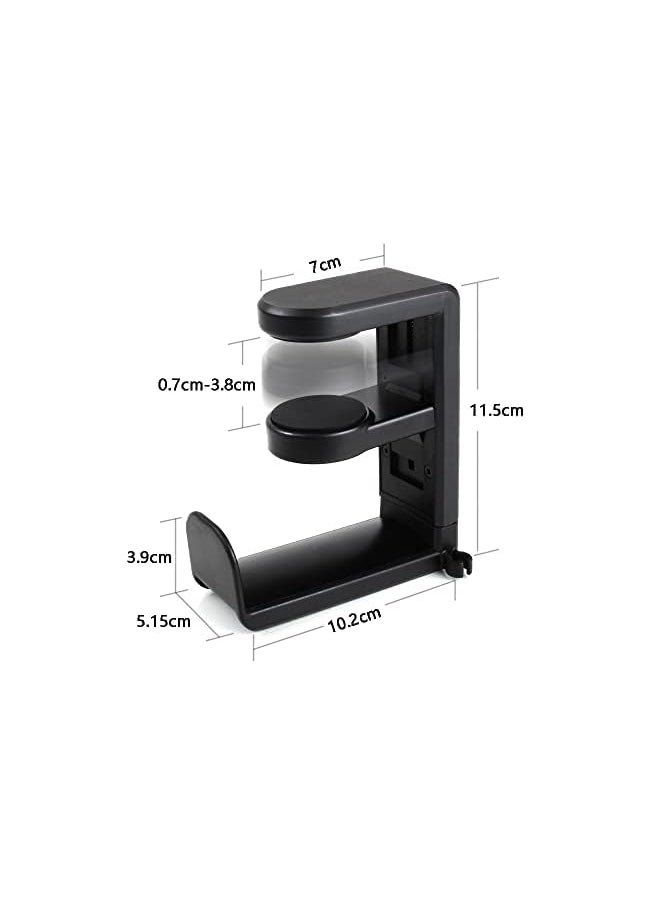 X spring Headphone Stand Hanger Headphone Hook Holder With Adjustable Rotating Arm Clamp And Cable Organizer Universal Stand For Gaming Headset  - Image 4